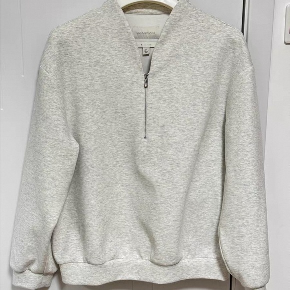 Common Value light Gray Half-Zip Sweatshirt - Picture 4 of 8
